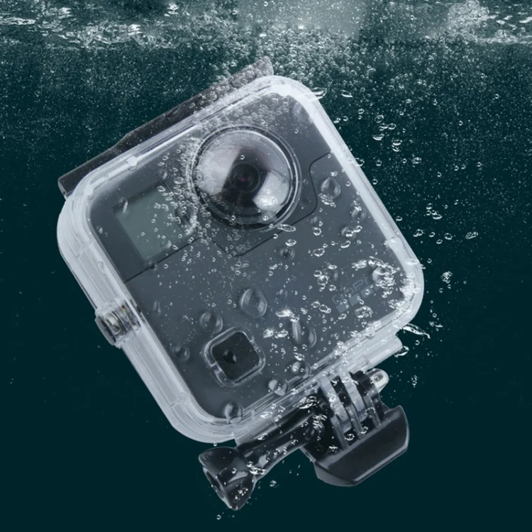 DCA0595.webp 40m Waterproof Housing Protective Case  for GoPro Fusion, with Buckle Basic Mount & Screw & Wrench - Image 1