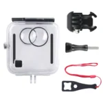 40m Waterproof Housing Protective Case  for GoPro Fusion, with Buckle Basic Mount & Screw & Wrench - Image 2