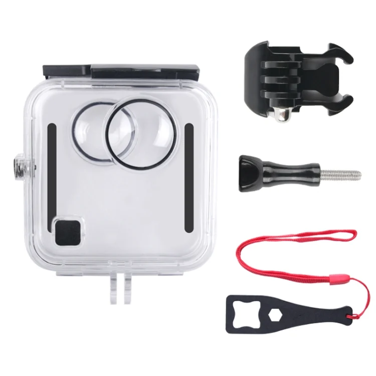 DCA0595_1.webp 40m Waterproof Housing Protective Case  for GoPro Fusion, with Buckle Basic Mount & Screw & Wrench - Image 2