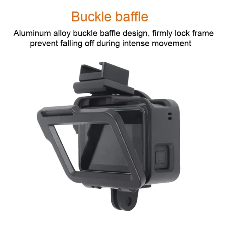 DCA0607B_5.webp Housing Shell CNC Aluminum Alloy Protective Cage with Insurance Frame & 52mm UV Lens for GoPro HERO7 Black /6 /5 - Image 6