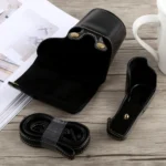 Full Body Camera PU Leather Case Bag with Strap for Sony A5100 - Image 5