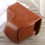 Full Body Camera PU Leather Case Bag with Strap for Sony A6300 - Image 2