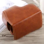 Full Body Camera PU Leather Case Bag with Strap for Sony A6300 - Image 3