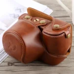 Full Body Camera PU Leather Case Bag with Strap for Sony A6300 - Image 4