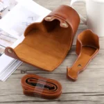 Full Body Camera PU Leather Case Bag with Strap for Sony A6300 - Image 5