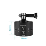 360 Degree Auto Rotation 60 Minutes Time Lapse Stabilizer Tripod Head Adapter for GoPro - Image 7