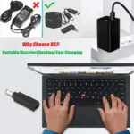 USB-C / Type-C Female to 6.0 x 1.4mm Male Plug Adapter Connector for Sony Laptop - Image 5