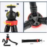 MZ305 Mini Octopus Flexible Tripod Holder with Ball Head for SLR Cameras, GoPro HERO10 Black / HERO9 Black / HERO8 Black /7 /6 /5 /5 Session /4 Session /4 /3+ /3 /2 /1, DJI Osmo Action, Xiaoyi and Other Action Cameras, Cellphone, Size:30cmx5cm - Image 6