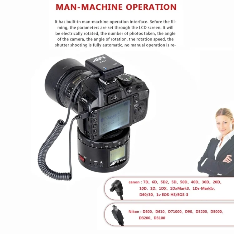 DCA0707B_6.webp MA2 360 Degree Rotation Delayed Star Photography LCD Camera Mount for SLR & Digital Cameras with Time-lapse Photography - Image 7