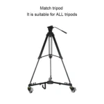 Kingjoy VX-600D Aluminium Alloy Camera Big Foot Wheel Tripod Pulley Base - Image 9