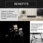 Kingjoy VX-600D Aluminium Alloy Camera Big Foot Wheel Tripod Pulley Base - Image 10