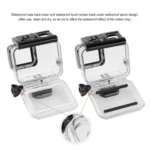 GP452 Waterproof Case + Touch Back Cover for GoPro HERO7 White / Silver - Image 11