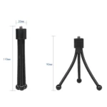 Mini Metal Desktop Tripod Mount with UNC1/4 screw interface, Max Load: 0.6kg - Image 5