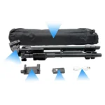 YUNTENG VCT-5208RM Aluminum Magnesium Alloy Leg Tripod Mount with Bluetooth Remote Control & Tripod Head & Phone Clamp for SLR Camera & Smartphones, Height: 125cm - Image 3