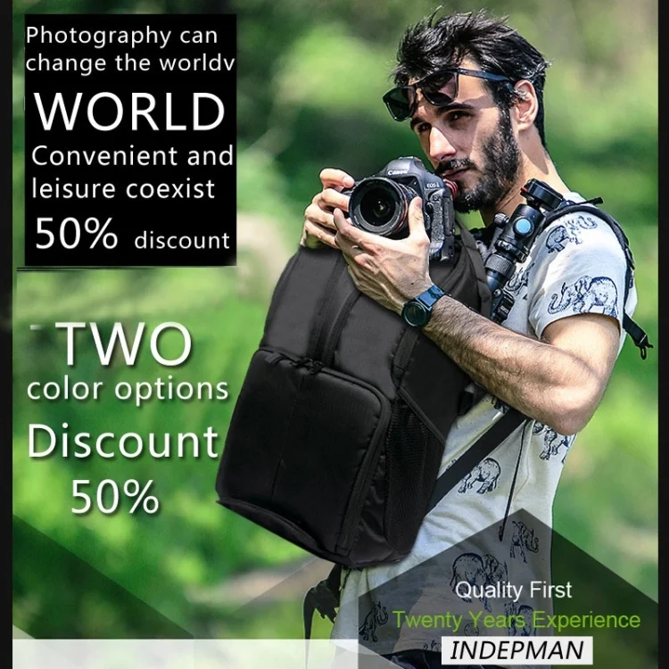 DCA0781G_10.webp DL-B016 Portable Waterproof Scratch-proof Outdoor Sports Sling Shoulder Bag Camera Bag - Image 11