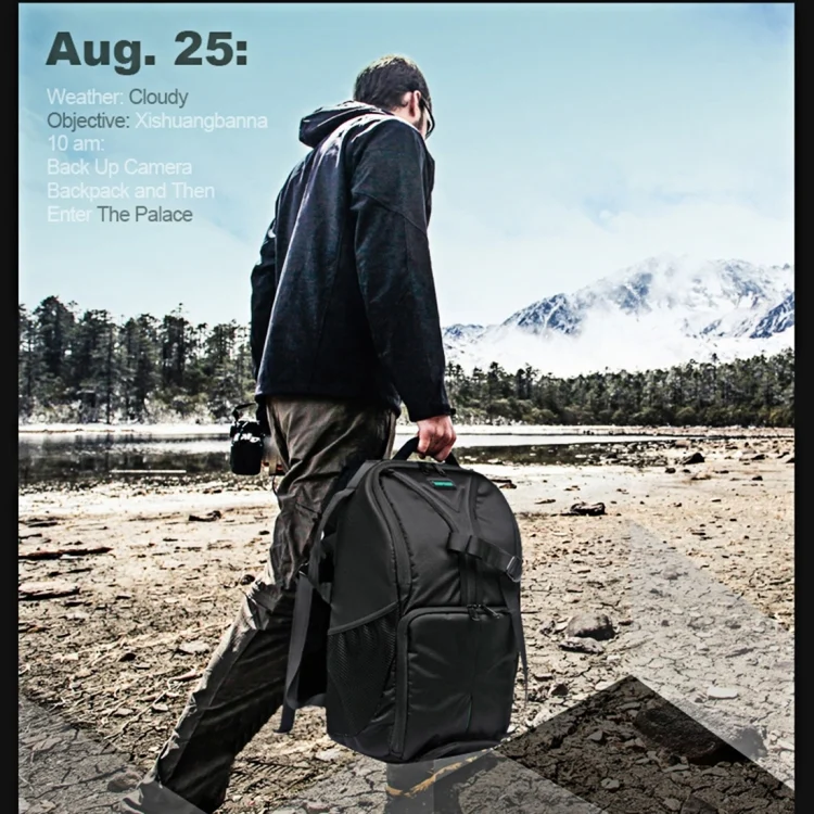 DCA0781G_9.webp DL-B016 Portable Waterproof Scratch-proof Outdoor Sports Sling Shoulder Bag Camera Bag - Image 10