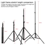 3m Height Professional Photography Metal Lighting Stand Spring Buffer Holder for Studio Flash Light - Image 5
