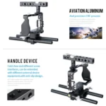 YELANGU C6 Camera Video Cage Stabilizer for Sony A6000 / A6300 / A6500 / A6400 - Image 8