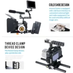 YELANGU C6 Camera Video Cage Stabilizer for Sony A6000 / A6300 / A6500 / A6400 - Image 9