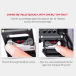 YELANGU CA7 YLG0908A-A01 Video Camera Cage Stabilizer for Sony A7K / A72 / A73 / A7S2 / A7R3 / A7R2 / A7X - Image 8