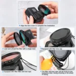 RUIGPRO for GoPro HERO 7/6 /5 Professional 52mm CPL Lens Filter with Filter Adapter Ring & Lens Cap - Image 15