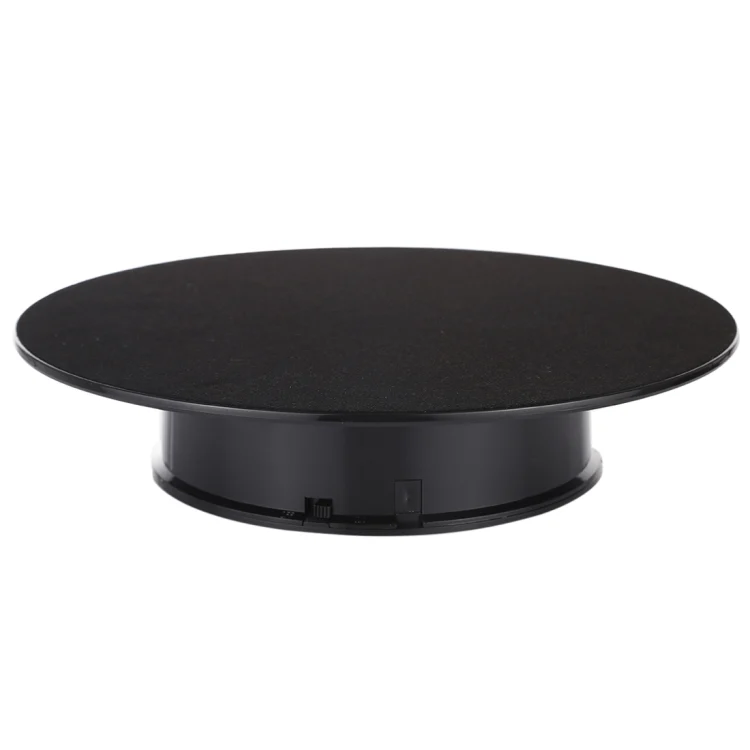 DCA0868B_1.webp 25cm 360 Degree Electric Rotating Turntable Display Stand Video Shooting Props Turntable for Photography, Load 3kg, Powered by Battery - Image 2