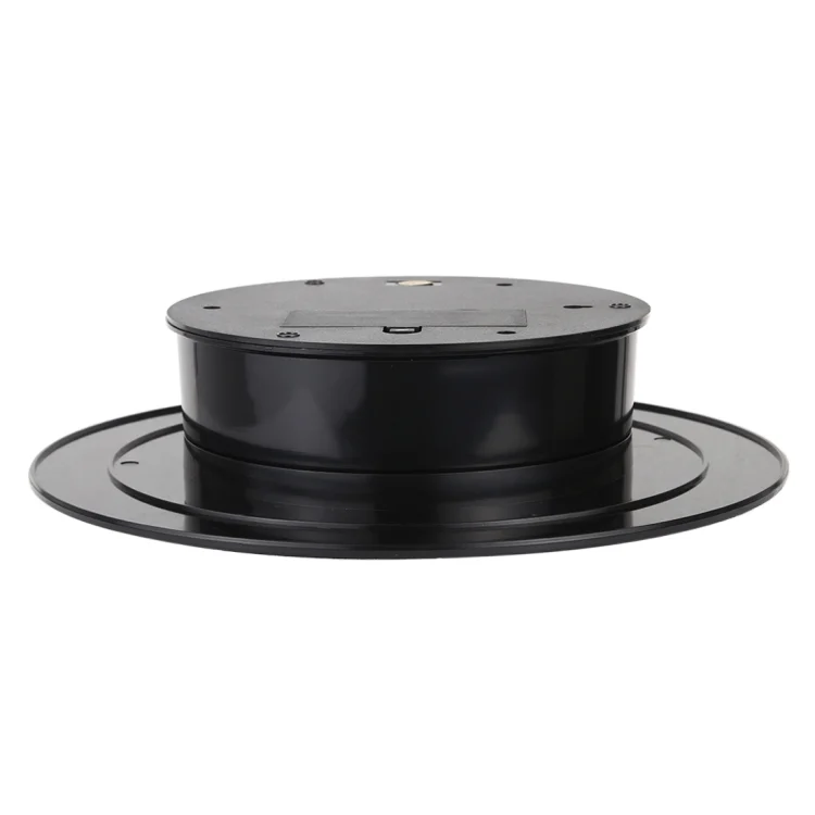 DCA0868B_2.webp 25cm 360 Degree Electric Rotating Turntable Display Stand Video Shooting Props Turntable for Photography, Load 3kg, Powered by Battery - Image 3