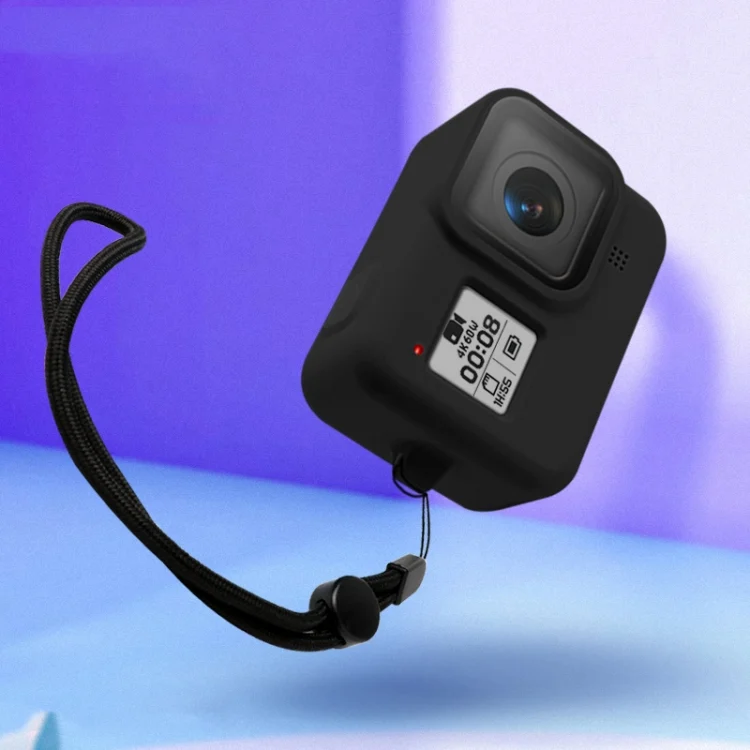 DCA0875B_4.webp Silicone Protective Case Cover with Wrist Strap for GoPro HERO8 Black - Image 5