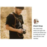 Quick Release Anti-Slip Shoulder Leather Harness Camera Strap with Metal Hook for SLR / DSLR Cameras (Left Shoulder) - Image 9