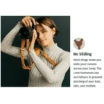 Quick Release Anti-Slip Shoulder Leather Harness Camera Strap with Metal Hook for SLR / DSLR Cameras (Left Shoulder) - Image 10