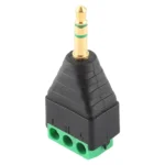 3.5mm Male Plug 3 Pole 3 Pin Terminal Block Stereo Audio Connector - Image 4