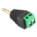 3.5mm Male Plug 2 Pole 2 Pin Terminal Block Stereo Audio Connector - Image 2