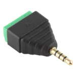 3.5mm Male Plug 4 Pole 4 Pin Terminal Block Stereo Audio Connector - Image 3