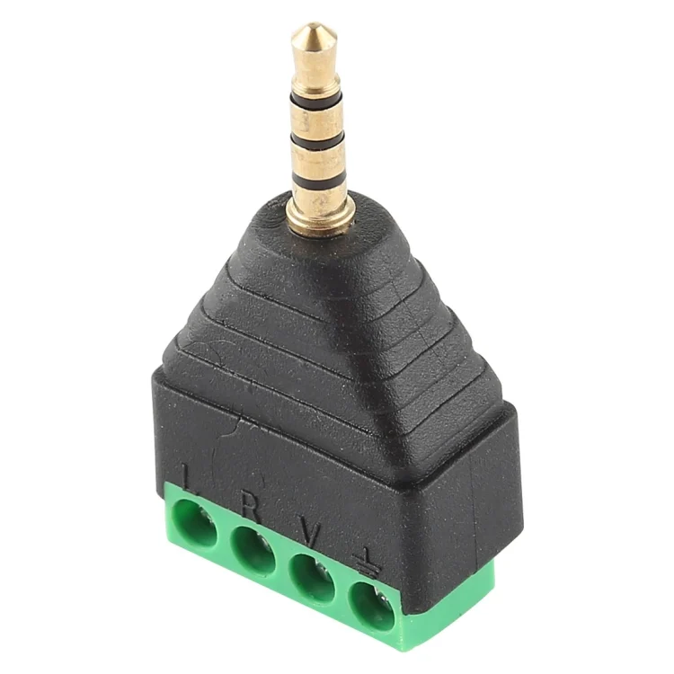 DCA0907_3.webp 3.5mm Male Plug 4 Pole 4 Pin Terminal Block Stereo Audio Connector - Image 4