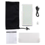 LED011S Pocket 180 LEDs Professional Vlogging Photography Video & Photo Studio Light with OLED Display & Cold Shoe Adapter Mount for Canon / Nikon DSLR Cameras - Image 7