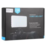LED011S Pocket 180 LEDs Professional Vlogging Photography Video & Photo Studio Light with OLED Display & Cold Shoe Adapter Mount for Canon / Nikon DSLR Cameras - Image 8