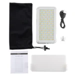 LED-013 Pocket 112 LEDs Professional Vlogging Photography Video & Photo Studio Light with OLED Display & Cold Shoe Adapter Mount for Canon / Nikon DSLR Cameras - Image 7