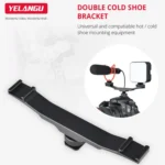 YELANGU YLG0702A Dual Cold Hot Shoe Mount Adapter Aluminum Alloy Extension Bracket - Image 7