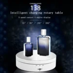13.8cm USB Charging Smart 360 Degree Rotating Turntable Display Stand Video Shooting Props Turntable for Photography, Load 3kg - Image 13