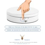 13.8cm USB Charging Smart 360 Degree Rotating Turntable Display Stand Video Shooting Props Turntable for Photography, Load 3kg - Image 6