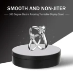 13.8cm USB Charging Smart 360 Degree Rotating Turntable Display Stand Video Shooting Props Turntable for Photography, Load 3kg - Image 9