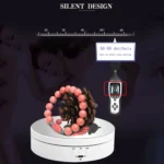 13.8cm Mirror Style USB Charging Smart 360 Degree Rotating Turntable Display Stand Video Shooting Props Turntable for Photography, Load 3kg - Image 11