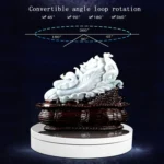 13.8cm Mirror Style USB Charging Smart 360 Degree Rotating Turntable Display Stand Video Shooting Props Turntable for Photography, Load 3kg - Image 12