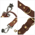 Quick Release Anti-Slip Dual Shoulder Leather Harness Camera Strap with Metal Hook for SLR / DSLR Cameras - Image 4