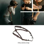 Quick Release Anti-Slip Dual Shoulder Leather Harness Camera Strap with Metal Hook for SLR / DSLR Cameras - Image 6