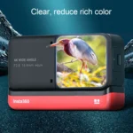 Lens + LCD Display Tempered Glass Film for Insta 360 One R 4K - Image 6