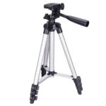 3120 Live Broadcast Tripod 4-Section Folding Legs Aluminum Alloy Tripod Mount with U-Shape Three-Dimensional Tripod Head for DSLR & Digital Camera, Adjustable Height: 34-103cm
