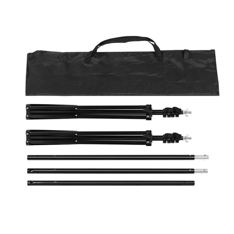 DCA0975_2.webp 200x200cm Photo Studio Background Support Stand Backdrop Crossbar Bracket Kit - Image 3