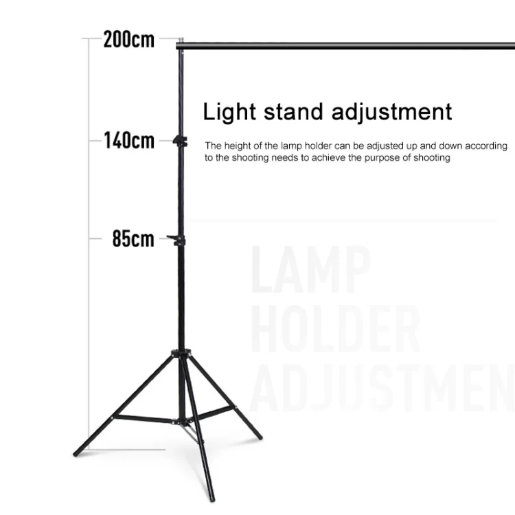 DCA0975_4.webp 200x200cm Photo Studio Background Support Stand Backdrop Crossbar Bracket Kit - Image 5