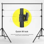 200x200cm Photo Studio Background Support Stand Backdrop Crossbar Bracket Kit - Image 6